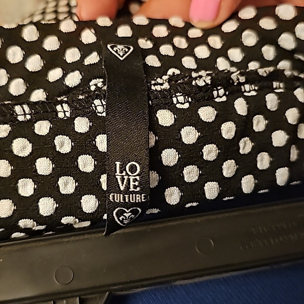 Poka Dot pencil skirt black/white size small - Picture 4 of 6